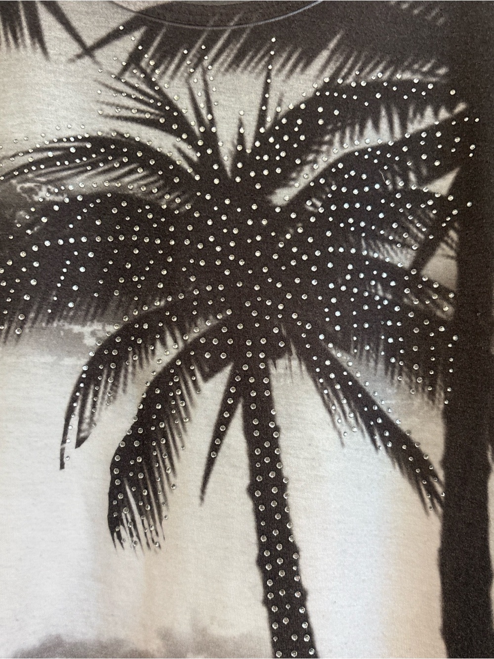 Y2K Tropical Rhinestone Palm Tree Top💕 - Picture 4 of 7